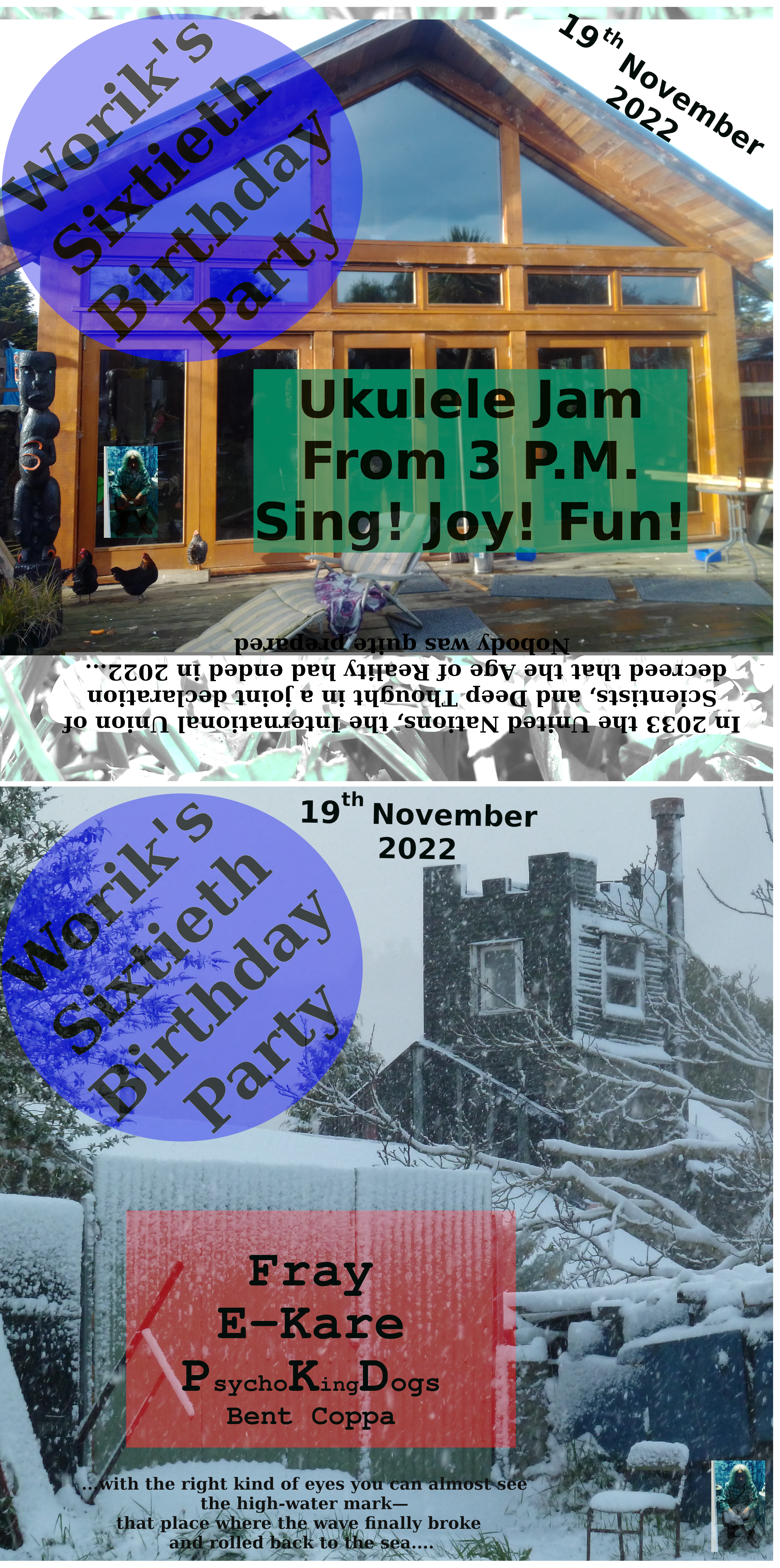 Party invite.  Worik's sixtieth.  19-Nov-2022
